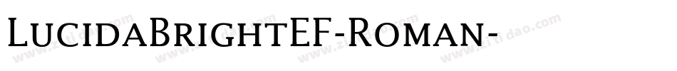 LucidaBrightEF-Roman字体转换