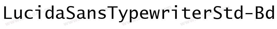 LucidaSansTypewriterStd-Bd字体转换