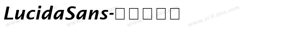 LucidaSans字体转换