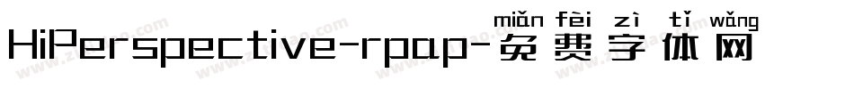 HiPerspective-rpap字体转换