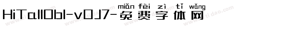 HiTallObl-vOJ7字体转换