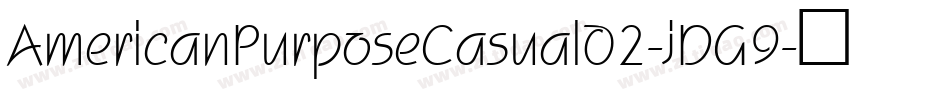 AmericanPurposeCasual02-jDG9字体转换