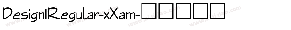 Design1Regular-xXam字体转换