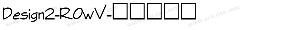 Design2-R0wV字体转换