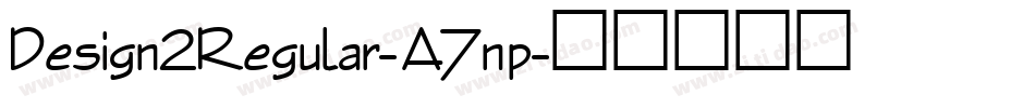 Design2Regular-A7np字体转换