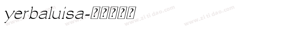 yerbaluisa字体转换