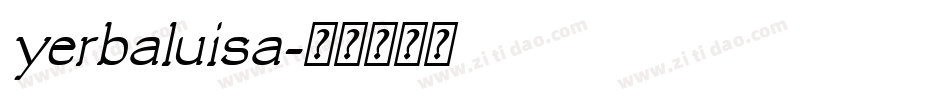 yerbaluisa字体转换