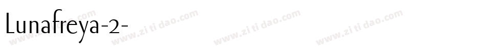 Lunafreya-2字体转换