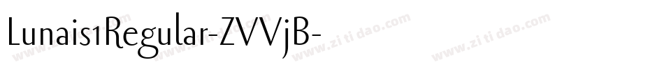 Lunais1Regular-ZVVjB字体转换