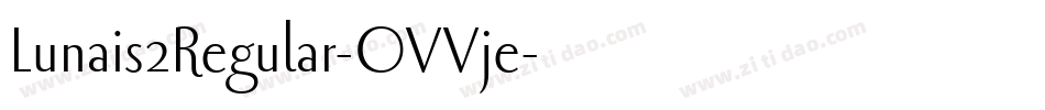 Lunais2Regular-OVVje字体转换