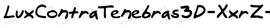 LuxContraTenebras3D-XxrZ字体转换