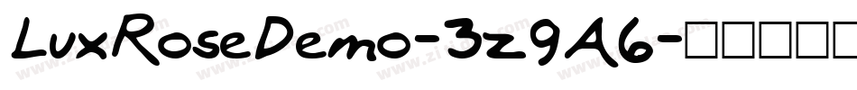 LuxRoseDemo-3z9A6字体转换