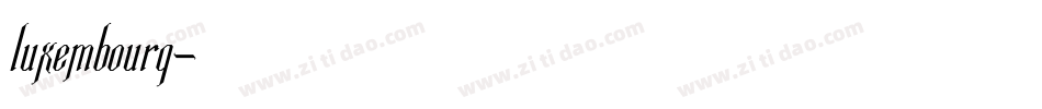 Luxembourg字体转换