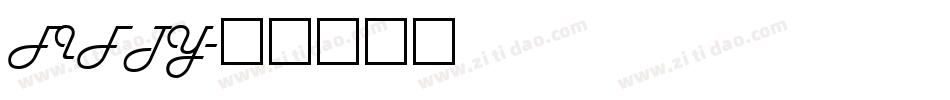 FIFTY字体转换