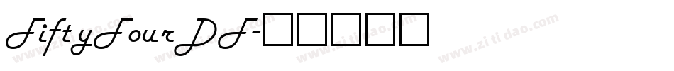 FiftyFourDF字体转换