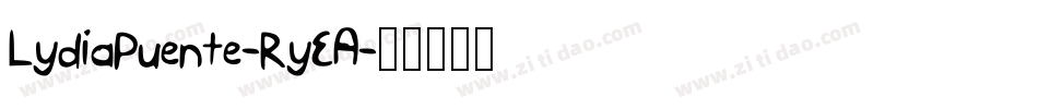 LydiaPuente-RyEA字体转换