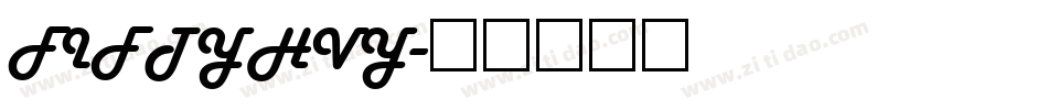 FIFTYHVY字体转换