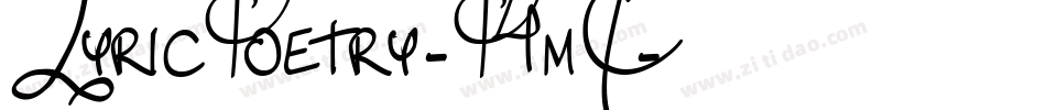 LyricPoetry-P4mE字体转换