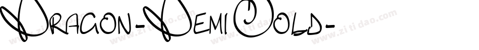 Dragon-DemiBold字体转换