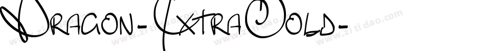 Dragon-ExtraBold字体转换