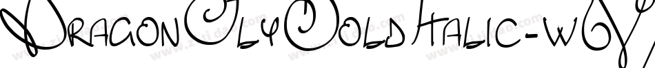 DragonFlyBoldItalic-wVM9字体转换