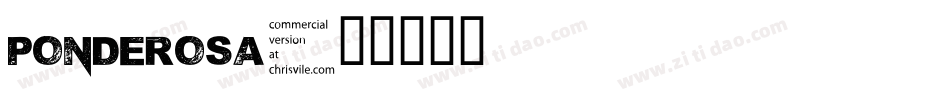 Ponderosa字体转换
