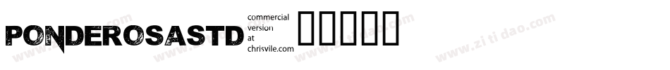 PonderosaStd字体转换