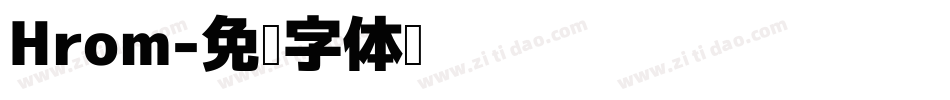 Hrom字体转换