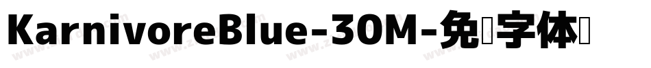 KarnivoreBlue-30M字体转换