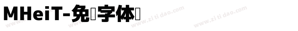 MHeiT字体转换