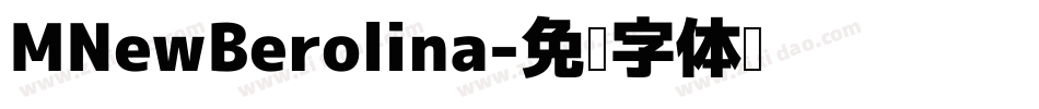 MNewBerolina字体转换
