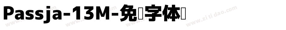 Passja-13M字体转换