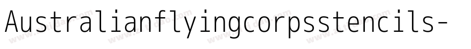 Australianflyingcorpsstencils-xxym字体转换