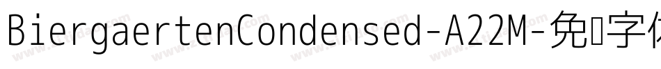 BiergaertenCondensed-A22M字体转换