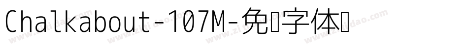 Chalkabout-107M字体转换