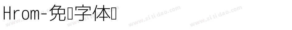 Hrom字体转换