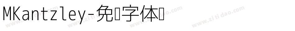 MKantzley字体转换