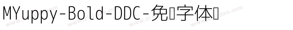 MYuppy-Bold-DDC字体转换