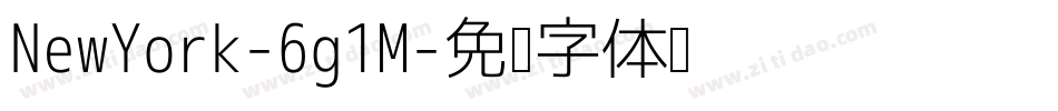 NewYork-6g1M字体转换