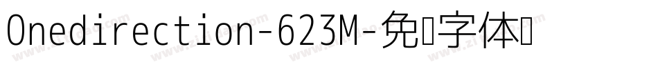 Onedirection-623M字体转换