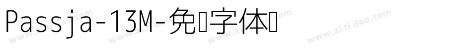 Passja-13M字体转换