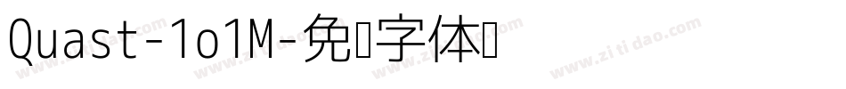 Quast-1o1M字体转换