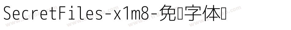 SecretFiles-x1m8字体转换