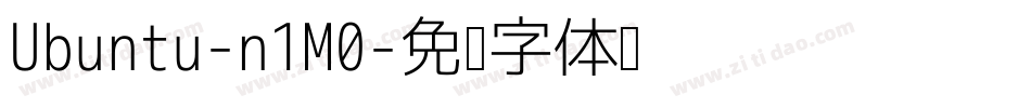 Ubuntu-n1M0字体转换