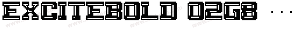 ExciteBold-O2G8字体转换