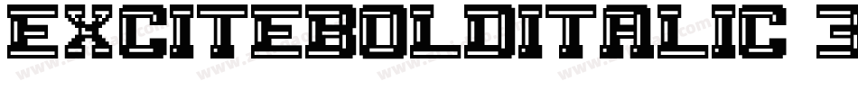 ExciteBoldItalic-3WlG字体转换