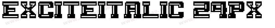 ExciteItalic-Z4px字体转换
