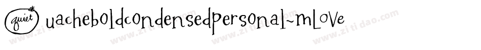 Quacheboldcondensedpersonal-mLPMa字体转换