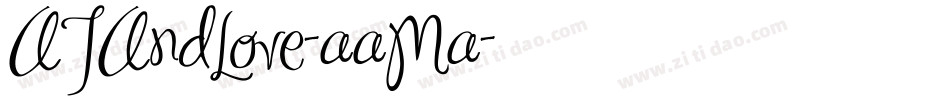 ATAndLove-aaMa字体转换