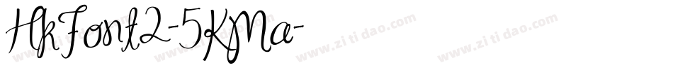 HkFont2-5KMa字体转换